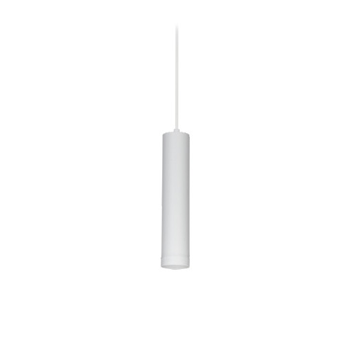Colgante tubo 1 luz GU10 25cm blanco